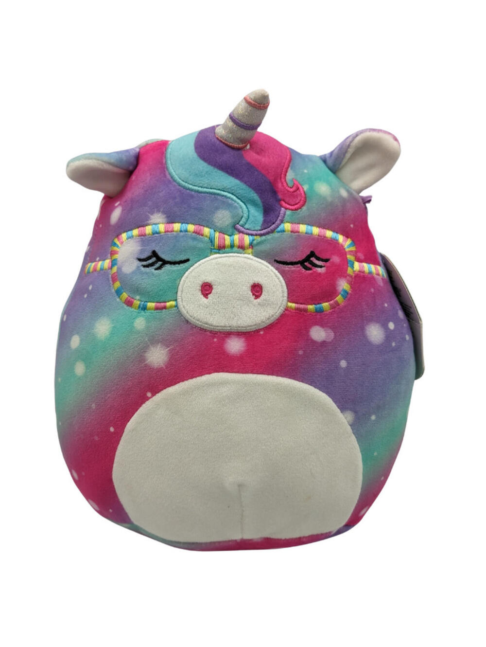 Squishmallows Kimia the Unicorn 8" Plush – Colorful, Glasses, Back to School